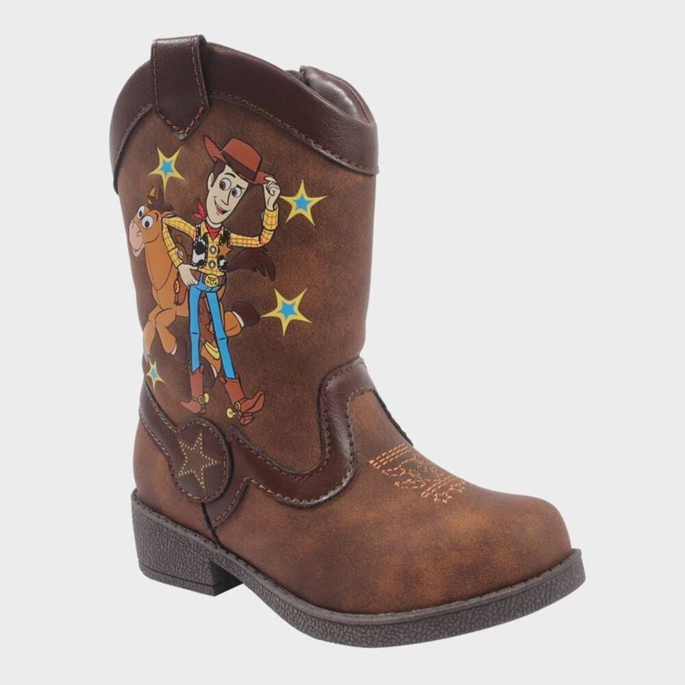 Toddler Disney Woody Western Style Boots - Brown 5T